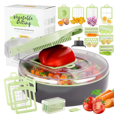 Tocator si Feliator De Legume 9 In 1 Aurov®-Gătește Rapid și Ușor!