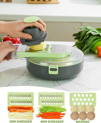 Tocator si Feliator De Legume 9 In 1 Aurov®-Gătește Rapid și Ușor!