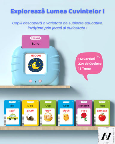 Jucarie educativa pentru copii de invatarea cuvintelor in limba Română și Engleza!