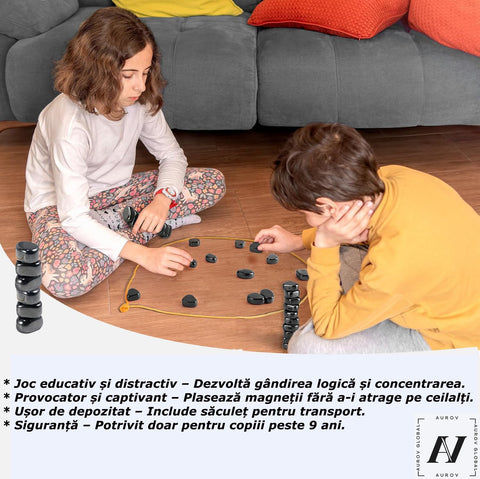 Joc MAGNETIC CHESS Strategic pentru Copii, maxim 4 Jucatori, Varsta 9+