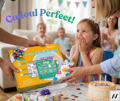 Cititor Tactil de carduri în limba Română , Învață 500+ Cuvinte prin Atingere, model 2026!