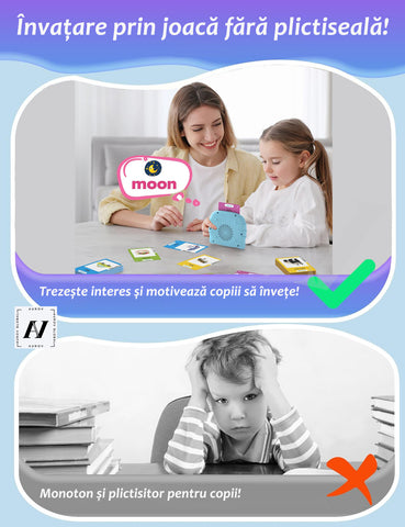 Jucarie educativa pentru copii de invatarea cuvintelor in limba Română și Engleza!