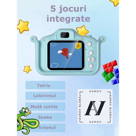 Aparat Foto Interactiv pentru Copii – 4 în 1: Poze, Video, Muzică și Jocuri!