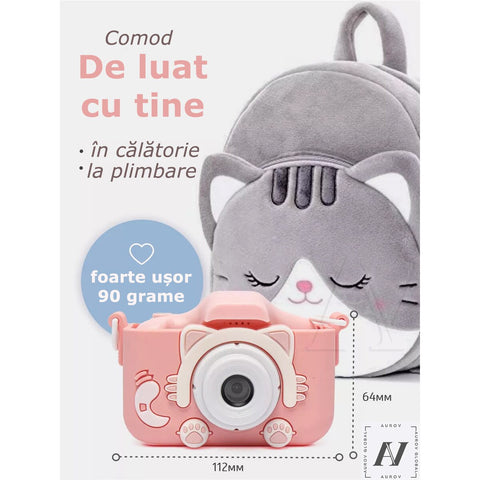 Aparat Foto Interactiv pentru Copii – 4 în 1: Poze, Video, Muzică și Jocuri!