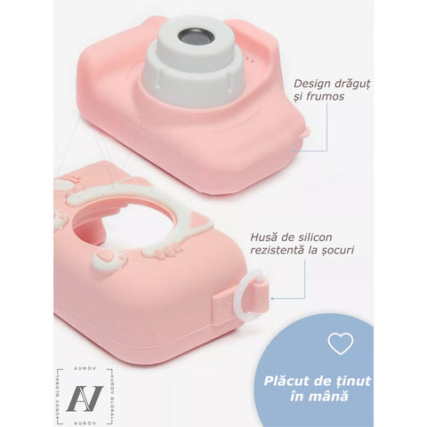 Aparat Foto Interactiv pentru Copii – 4 în 1: Poze, Video, Muzică și Jocuri!