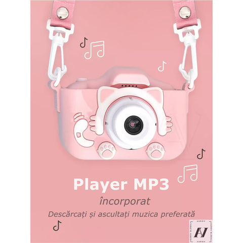 Aparat Foto Interactiv pentru Copii – 4 în 1: Poze, Video, Muzică și Jocuri!